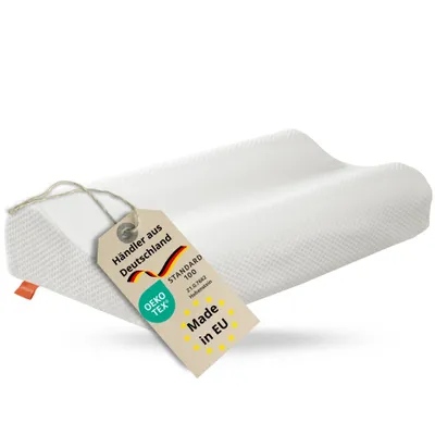Produktbild von sleepling Orthopädisches Schlafkissen, Höheneinstellbares Memory Foam Nackenstützkissen Seitenschläferkissen, Ergonomisches Kopfkissen