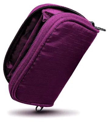 Produktbild von Portemonnaie Damen klein - Kleiner Geldbeutel Damen mit Reißverschluss - Geldbörse Damen klein mit Münzfach - Mini Portmonee für Frauen im Kartenformat - Brieftasche ideal für die Reise