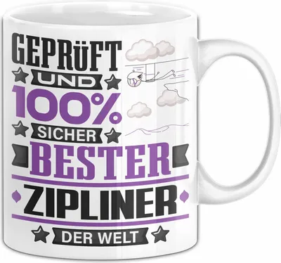 Produktbild von Zipliner Geschenk Lustiger Spruch für Zipliner Geschenkidee Bester Zipliner Der Welt (Weiß)