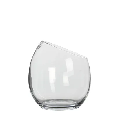 Produktbild von Mica Decorations eckige Blumenvase/ Zierschale - transparentes Recyclingglas - 23 x 25 cm