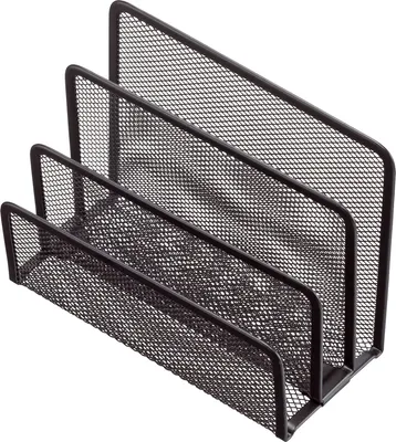 Produktbild von Briefständer Mesh Metall schwarz Packung mit 72 Stück