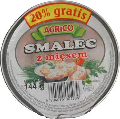 Produktbild von Agrico "Smalec z mięsem" Schweineschmalz 144g