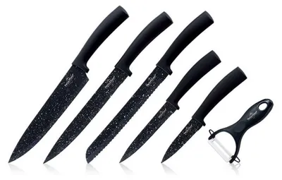 Image de Set de 6 Pièces de Cuisine Basel Premium Collection Noir Swiss Haus SH-KS6BN