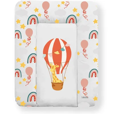Imagen del producto de Kikido Cambiador Bebe 50x70  - Colchoneta Cambiador Impermeable y Suave - Globo Aerostático