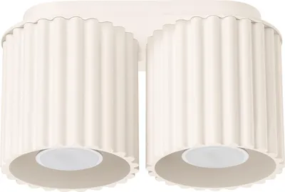 Productafbeelding van Reflector VISTAO, beige, 2xGU10x10W, aluminium, afmetingen: 12x21x10cm, IP20, Pure Lume