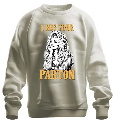 Immagine prodotto di Felpa con cappuccio, stile "I Beg Your Parton" di Dolly, ispirata alla musica country, con scritta "Nashville Fan" e immagine della cantante, colore naturale, taglia 3XL