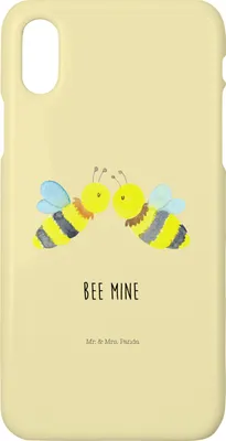 Produktbild von Mr. & Mrs. Panda Iphone 10 Handyhülle Biene Liebe - Gelb Pastell - Geschenk, Hülle, Handy, X, Hummel, Cover
