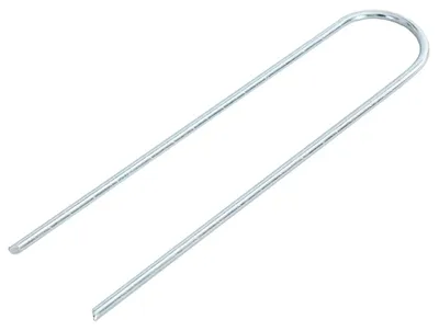Produktbild von vidaXL Bodenanker 25 Stk. U-Form 20x3,5 cm Verzinkter Stahl