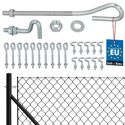 Image de KOTARBAU® Lot de 10 Tendeurs Grillage M6 Tendeur Cable Acier Galvanisé Tendeur Fil de Fer Cloture Tendeur de Fil Fermé avec Vis de Fixation Ouverte