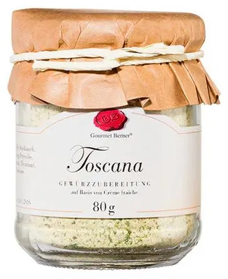 Produktbild von Gourmet Berner Toscana Kräuter Dip im 80g Glas FTO01
