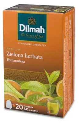 Obrázok produktu pre Dilmah Herbata Zielona Pomarańcza 20 Torebek