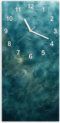 Produktbild von Wanduhr aus Glas mit Motiv Texturierte Wand- 30 x 60 cm - inkl. Aufhängesystem
