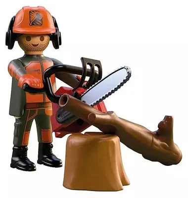 Immagine prodotto di PLAYMOBIL: Il boscaiolo con motosega