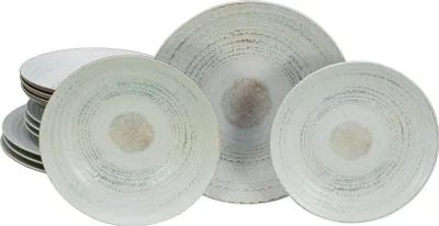Produktbild von CreaTable, 24858, Neapel Offwhite, Tellerset 12-tlg, Steinzeug