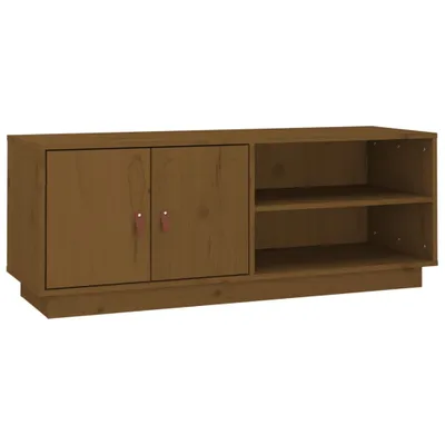 Produktbild von vidaXL TV-Schrank Honigbraun 105x34x40 cm Massivholz Kiefer