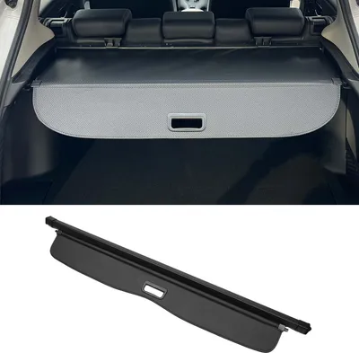 Image de Couverture De Coffre De Voiture Rétractable Pour Bmw X5 E53 00-06 Étagère De Coffre Arrière Pare-Soleil De Sécurité Pour Bagages, Toile Noire En Fibre De Carbone