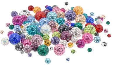 Produktbild von Chirurgenstahl Schraubkugel EPOXY Kristallfarbe: Pink Gewinde: 1,2mm | Kugelgröße: 2,5mm