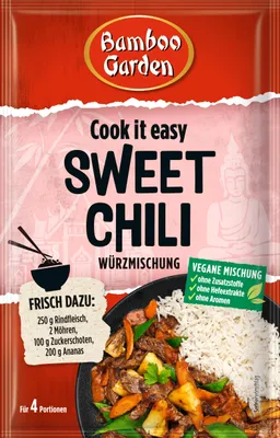 Produktbild von Sweet Chili Gewürzmischung 25 g - Bamboo Garden - Chilisauce, Gewürz
