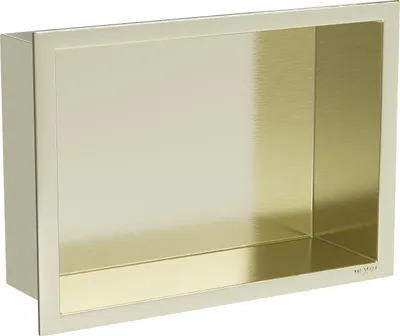 Obrázek produktu pro Mexen X-Wall-R nástěnná police s límcem 30 x 20 cm, zlatá kartáčovaná - 1950302010