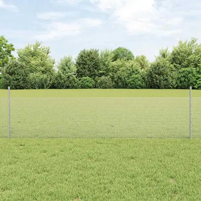 Immagine prodotto di Maison Exclusive - Recinzione con Posto Argento 0,5 x 10 m Acciaio