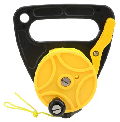 Productafbeelding van Duikreel 46 M - Draagbare Duikreel - Nylon Draad - Duimstopper - Onderwaterduikers - Anticorrosie, Milieuvriendelijk - Duikhaspel
