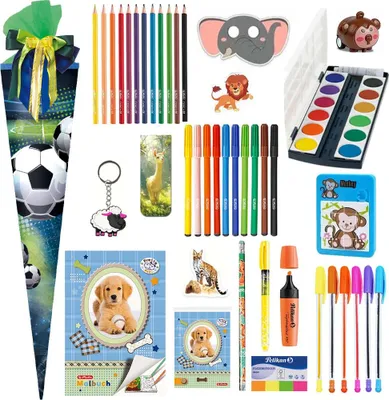 Produktbild von Herlitz Schultüte Fussball 70 cm gefüllt
