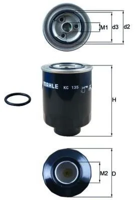 Obrázek produktu pro Palivový filtr KNECHT KC 135D