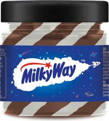 Productafbeelding van Milky Way smeerbare spread, een combinatie van melk en chocoladecrème, 200g