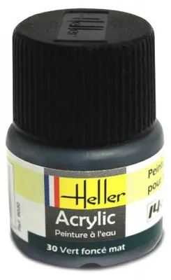 Immagine prodotto di Heller - verde scuro opaco - n°30 - vernice per modellismo