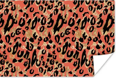 Produktbild von MuchoWow® Poster Pantherdruck - Muster - Rosa 180x120 cm - Fotoplakat