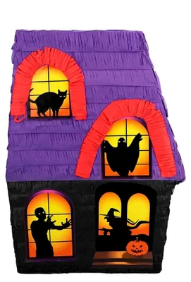 Produktbild von Pinata Spuckhaus, 33 x 10 x 45 cm, Hängedeko, Dekoration für Geburtstag, Mottoparty und Karneval