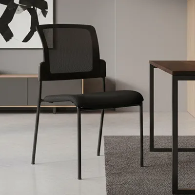 Image de Baceno - Chaise, Noire, une Chaise