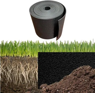 Produktbild von Famanu Gazonrand Flexible Kunststoffumrandung - 6 m Länge, 15 cm Höhe, Schwarz
