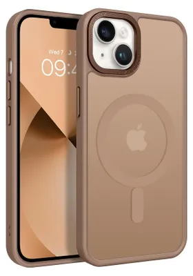 Obrázek produktu pro Pouzdro na mobilní telefon pro iPhone 14 Pouzdro MagSafe kompatibilní s kovovým rámečkem fotoaparátu Magnetové pouzdro TPU ochrana okrajů