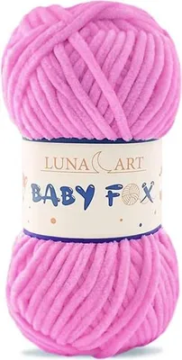 Obrázek produktu pro Luna Art Baby Fox vlna, polyester, studená růžová barva, 100 g, vhodné pro děti
