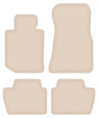 Produktbild von DURBAN Beige Velours-Fußmatten-Set für BMW 4 G22 Coupé (2020-2022)