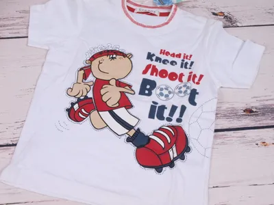 Produktbild von T-Shirt von George, weiß, mit Fußballspieler-Motiv