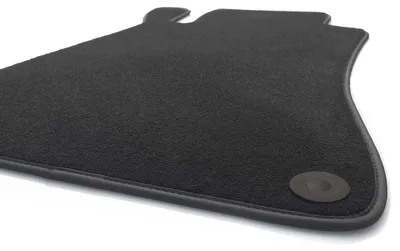 Image de Tapis de sol pour Mercedes Classe A (2012-2018) W176 Tapis conducteur en velours Qualité d'origine Noir