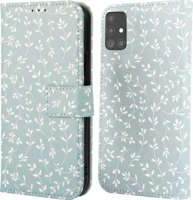 Image de imoshion Bibliothèque design pour le Samsung Galaxy A51 - Fleurs vertes fumées