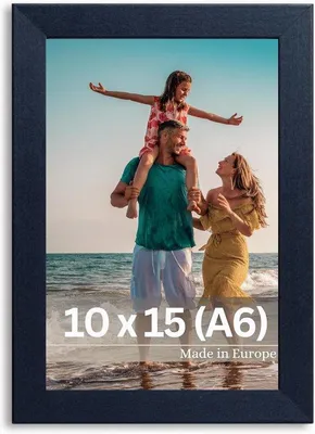 Obrázok produktu pre Moderná lišta na fotografie 10 x 15 cm – jednoduchá a štýlová – čierna – drevo