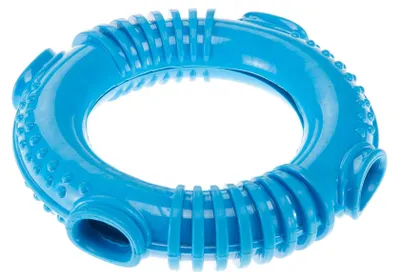 Immagine prodotto di giocattolo da masticare e dentale 16,2 cm in elastomero blu