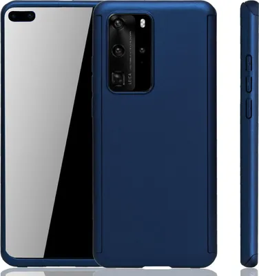 Produktbild von Handyhülle Schutzhülle für Huawei P40 Full Case Cover Displayschutz 360 Blau