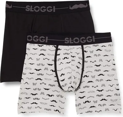 Produktbild von 2er Pack Sloggi Go Movember Herren Boxershorts Slips Gr. S Baumwolle