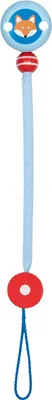 Produktbild von Heimess 765150 Schnullerkette Fuchs L= 21 cm, Kunststoff, blau