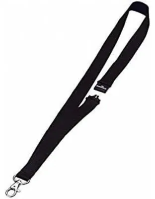 Produktbild von Textil-Schlüsselband (Schlüsselanhänger mit Sicherheitsverschluss, 44 x 20 mm), 10er-Pack, schwarz, 813701