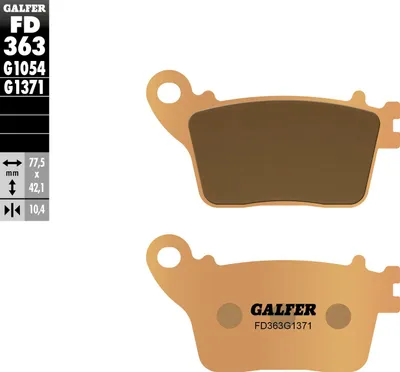 Obrázok produktu pre Galfer Bremsbelag Sinter Fd363-G1371