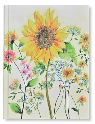 Immagine prodotto di Quaderno cucito con girasoli acquerellati Peter Pauper Press