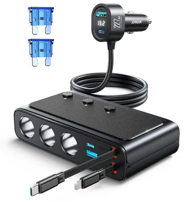 9-in-1 Auto Ladegerät 227W, 80 cm Kabel, LED Anzeige