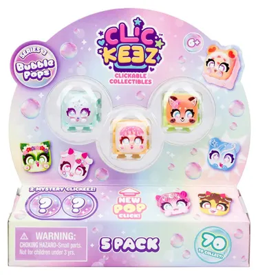 Produktbild von Bizak Clickeez Packung 5 Serie 3 Rosa Kinder Rosa One Size