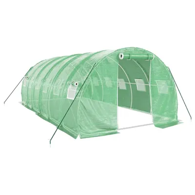 Immagine prodotto di Serra vidaXL con telaio in acciaio, verde, 18 m², 6x3x2 m